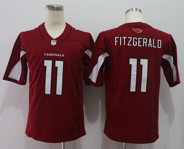 Men's Arizona Cardinals Larry Fitzgerald #11 Red Jersey